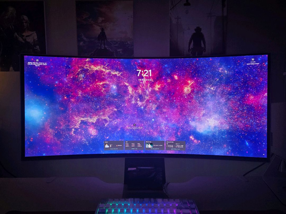 삼성 오디세이 OLED G8 34인치 21:9 울트라 와이드 게이밍 모니터--1