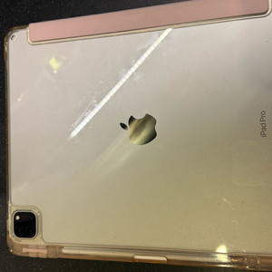 아이패드 프로 12.9 6세대 256기가 와이파이 + 애플펜슬, 정품 스마트폴리오 화이트 이미지