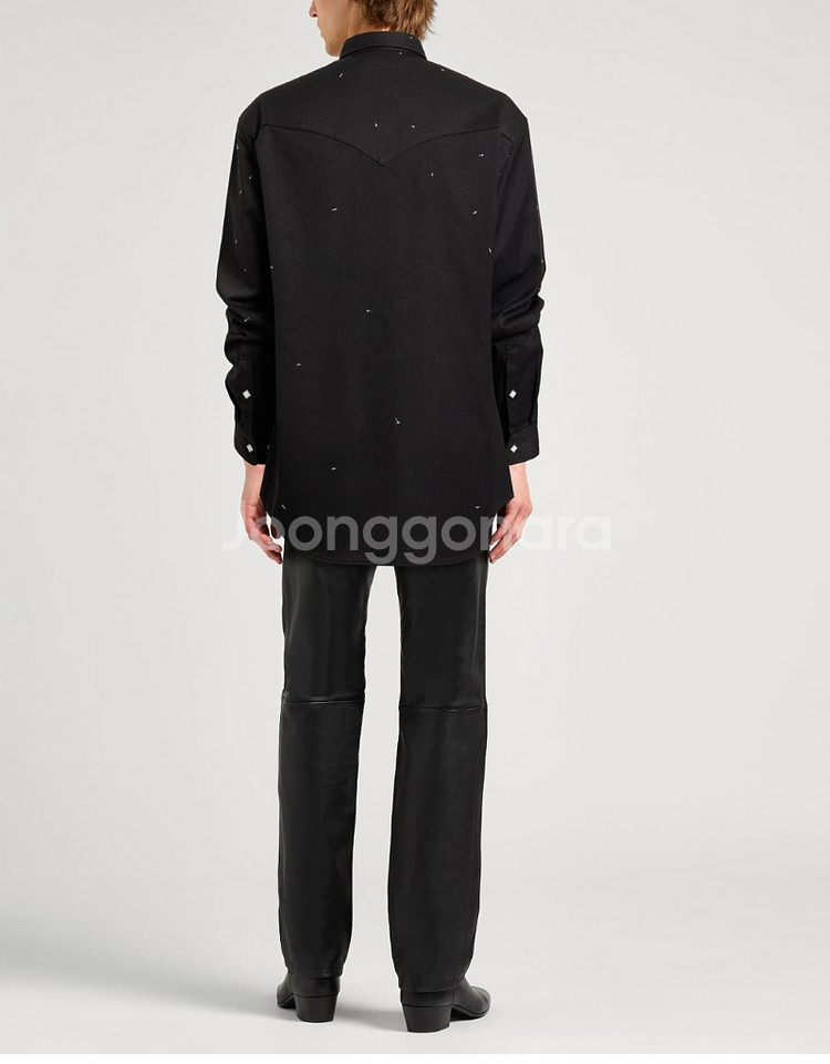 언더커버 24aw 마녀기 웨스턴 크로스 자수 셔츠 자켓 4--3