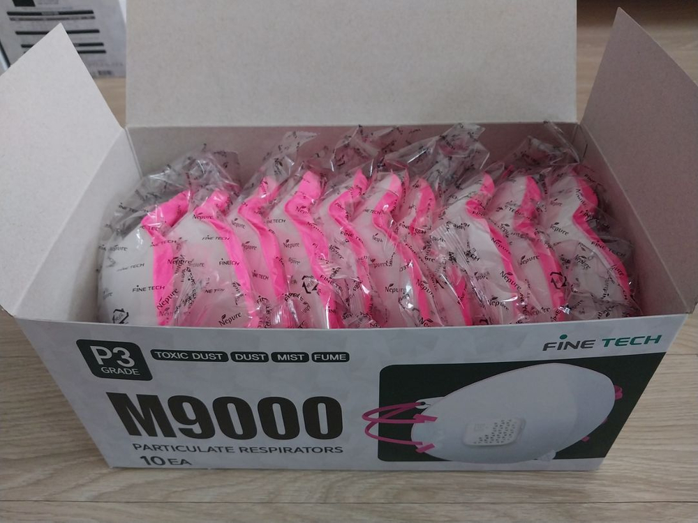 특급방진마스크 파인텍 M9000 L 10박스--3