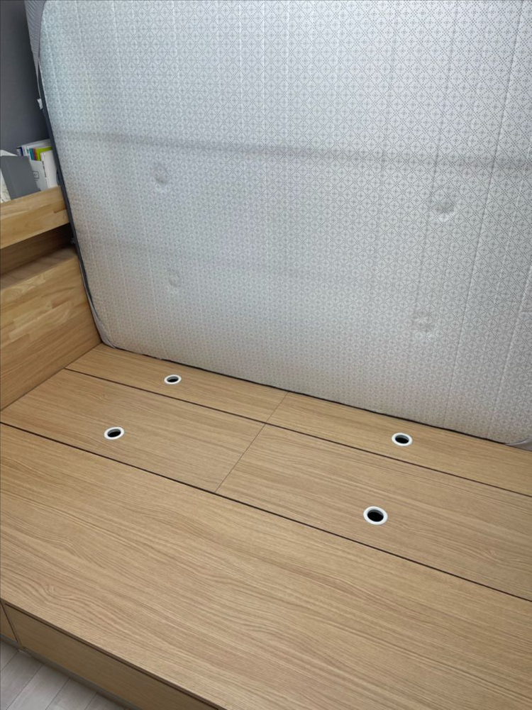 원목 침대프레임 + 매트리스 세트 퀸사이즈--4