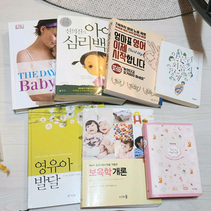 육아 서적 모음 택포 (데이 바이 데이 베이비 북, 신의진, 엄마표 영어 외) 이미지
