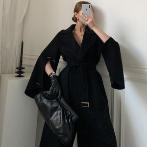 줄로그 지블링 핸드메이드 코트 블랙