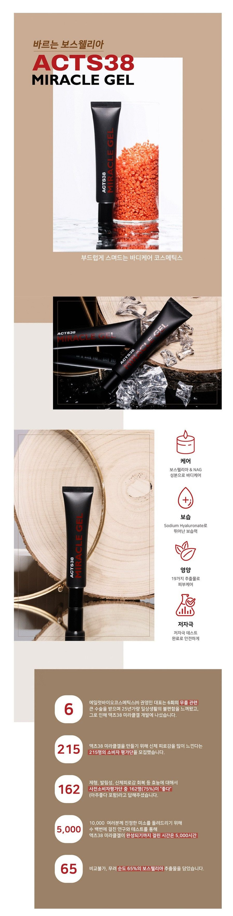 [미개봉] 바르는 보스웰리 아 ACTS38 보스웰리 아겔 4개 SET(30ml x 4개)--4