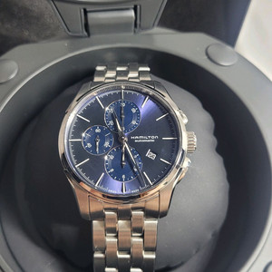 해밀턴 재즈마스터 오토매틱 크로노 청판 시계.