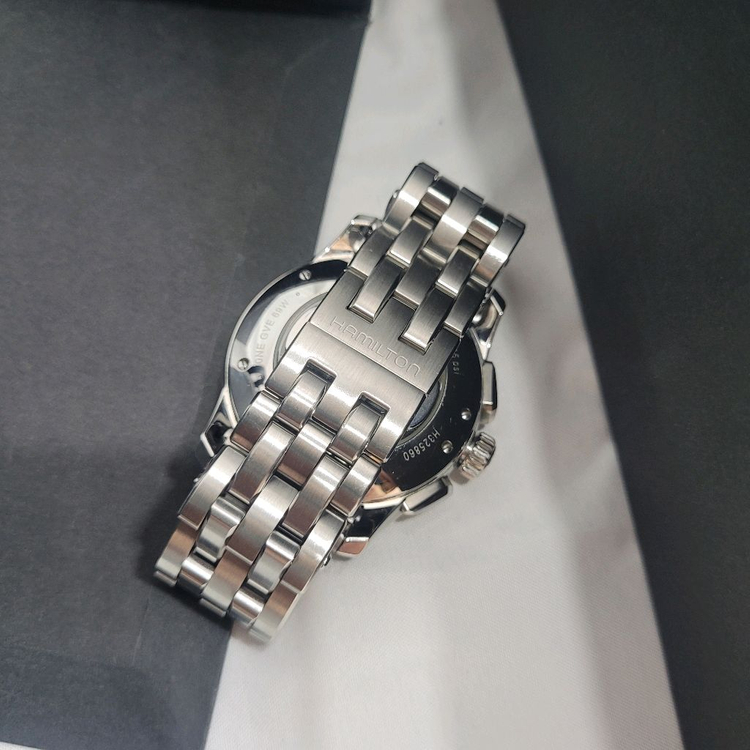 해밀턴 재즈마스터 오토매틱 크로노 청판 시계.--4