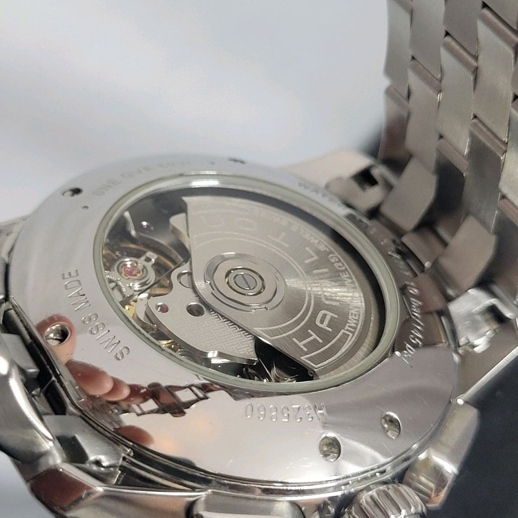 해밀턴 재즈마스터 오토매틱 크로노 청판 시계.--5