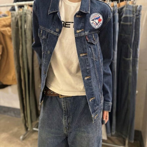 리바이스 트러커 데님 청자켓 Levis MLB x Toronto M사이즈