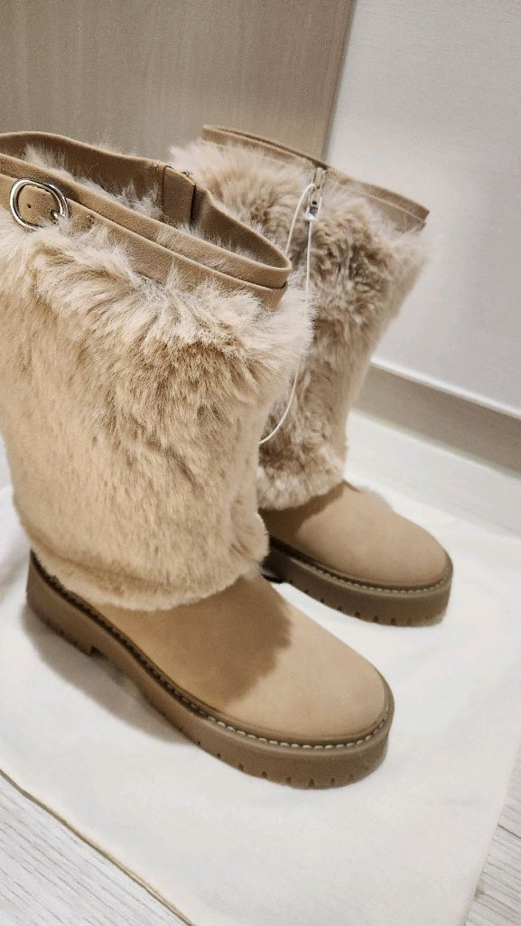 새상품)자라.퍼부츠.36.230사이즈/아동도 가능--2