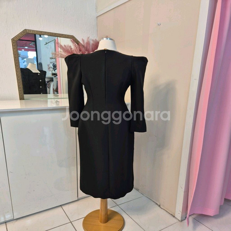 스퀘어넥 롱 원피스 하객룩 오피스룩 데이트룩(M)ㅡ무배--8