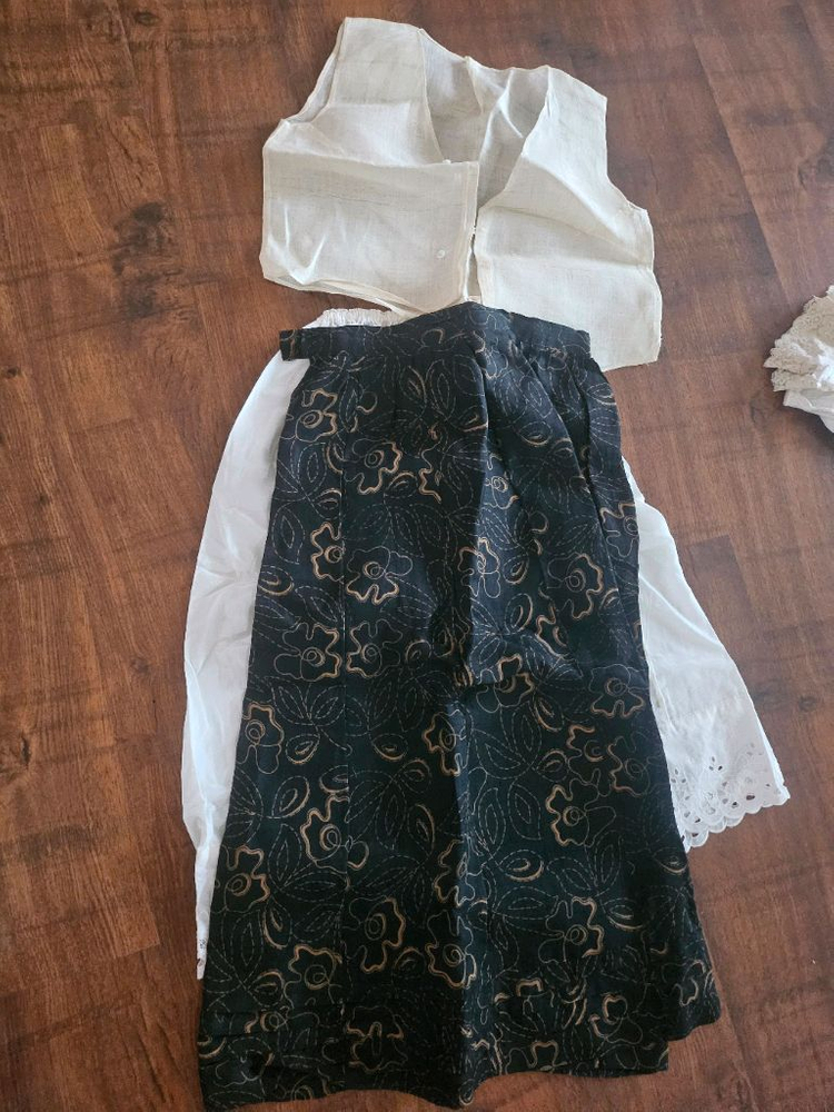 절복 개량한복 4개 스커트 누빔--6