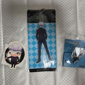 주술회전 고죠 사토루 아크릴 스틱 집게 스티커