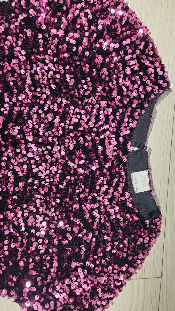 자라키즈.스팽글.시퀀.원피스.사이즈150--4