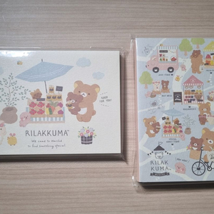 리락쿠마 마르쉐 일본 산엑스 문구 A6 메모지/메모패드