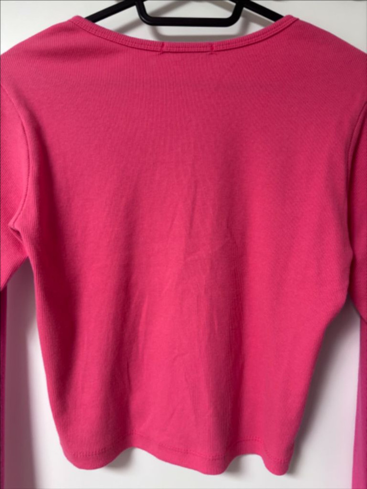 에이블리 베이델리 멜팅 유넥 골지 크롭 긴팔 가디건--7