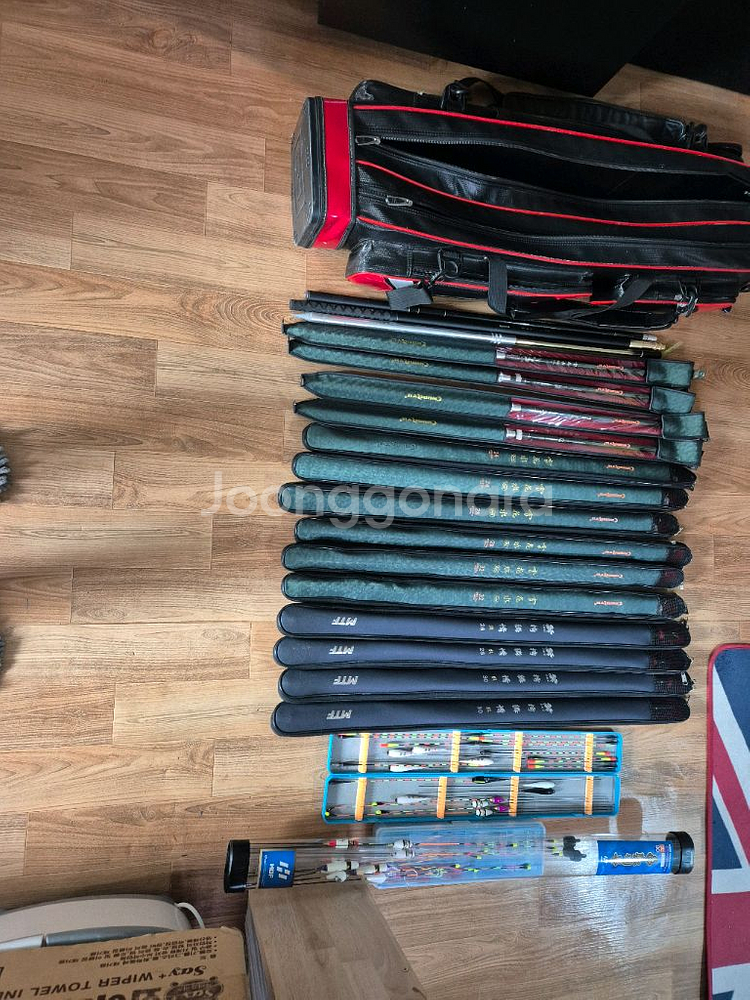 낚시대풀세트+각종장비+소품,급매--2