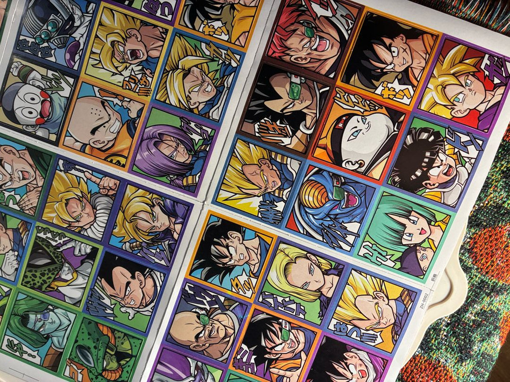 드래곤볼 기념품 피규어+캐릭터도감 씰--6