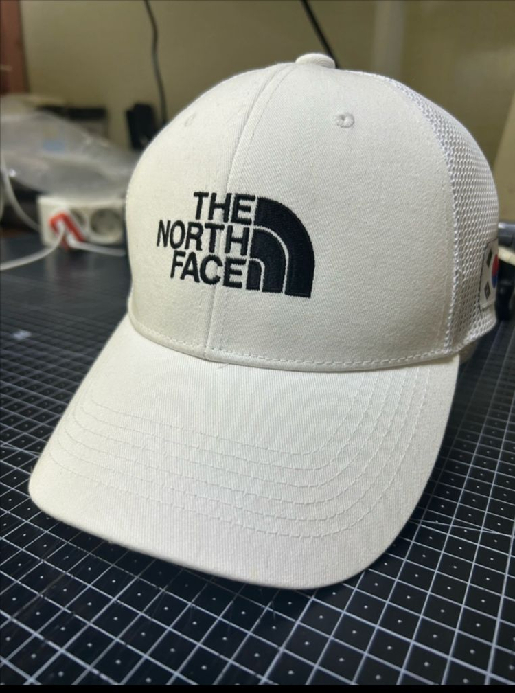 택없는 새상품_여름용 국가대표 노스페이스 모자 화이트 등산모자 코튼 메쉬 하드 캡 볼캡 야구모자 이미지