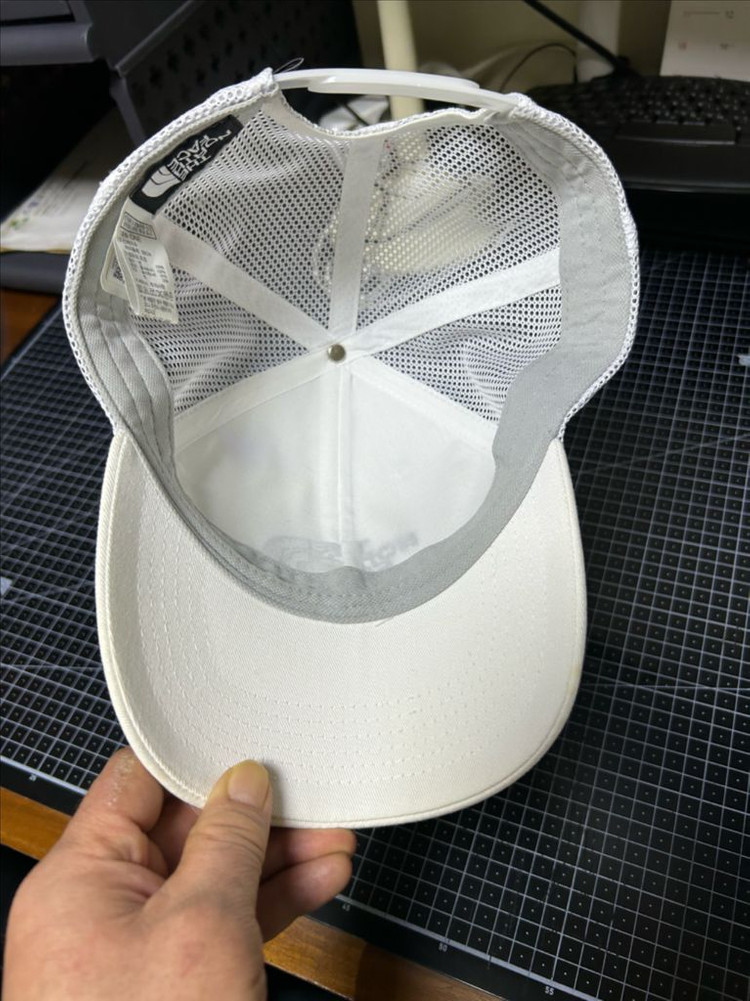 택없는 새상품_여름용 국가대표 노스페이스 모자 화이트 등산모자 코튼 메쉬 하드 캡 볼캡 야구모자 이미지