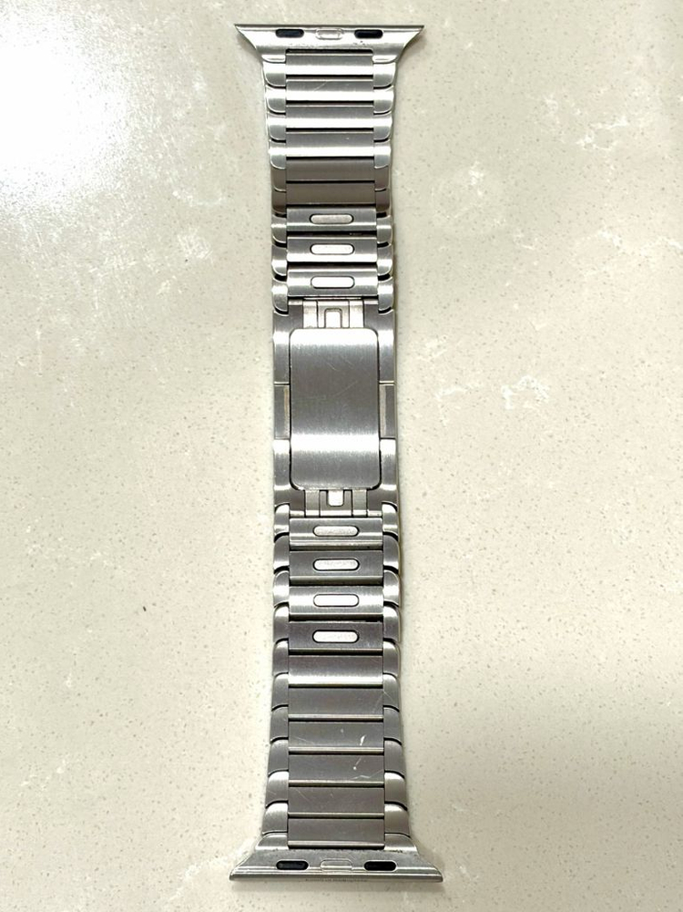 애플워치 링크 브레이슬릿 실버 42mm~49mm 이미지