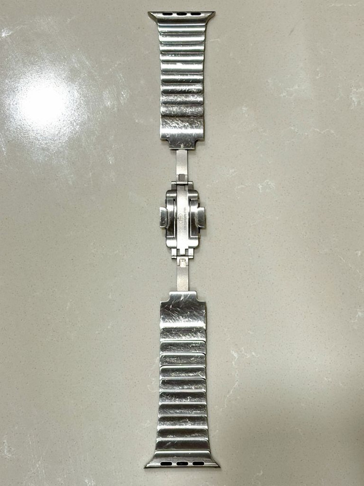 애플워치 링크 브레이슬릿 실버 42mm~49mm 이미지