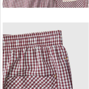 프레클 gingham pajama pants 레드색상 새상품