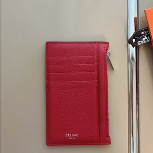셀린느 카드지갑 레드컬러 판매 이미지