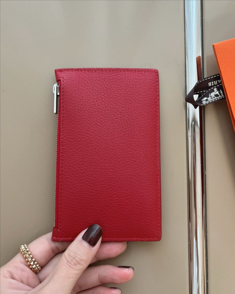 셀린느 카드지갑 레드컬러 판매 이미지
