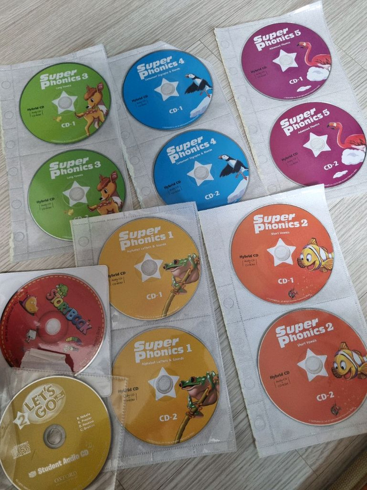 유아 각종 영어 CD DVD 일괄 슈퍼파닉스 요요 플레이타임 잉글리쉬크레용 뮤고 이미지