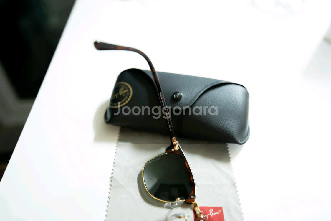 레이벤 클럽마스터 rb3066 51ㅁ21 사이즈 선글라스 팝니다.--7