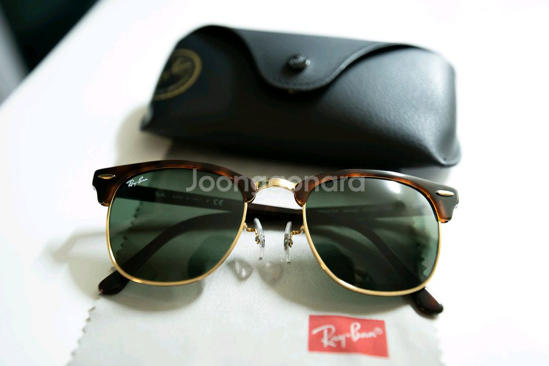 레이벤 클럽마스터 rb3066 51ㅁ21 사이즈 선글라스 팝니다.--8