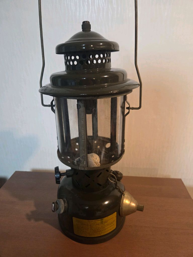 콜맨 미군 랜턴 1977년 제품 캠핑용 빈티지--1