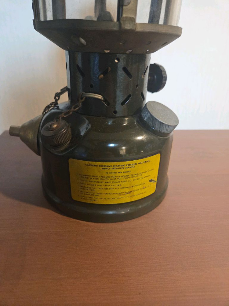 콜맨 미군 랜턴 1977년 제품 캠핑용 빈티지--2