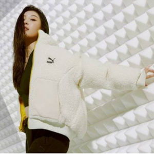 푸마 리버시블 후리스 패딩 S