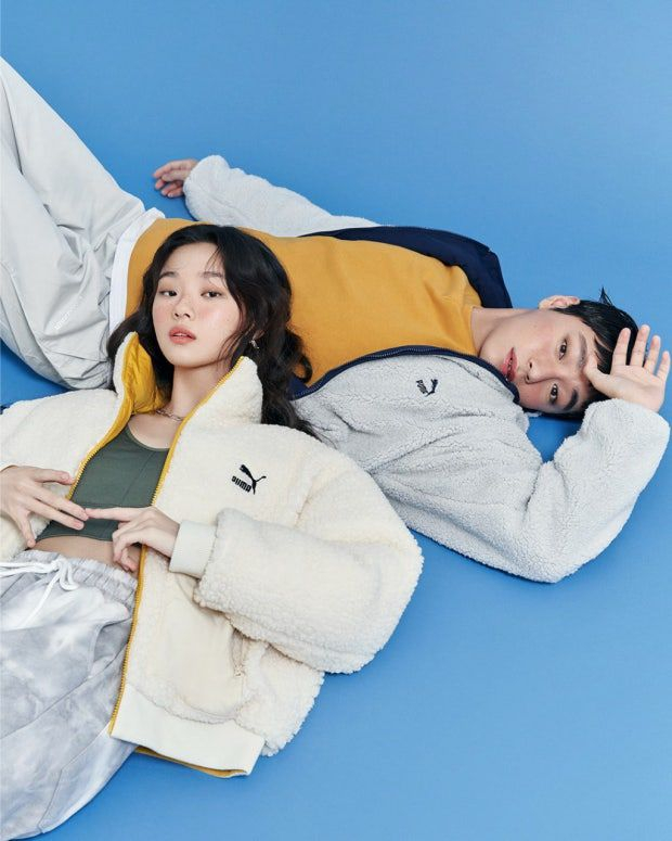 푸마 리버시블 후리스 패딩 S--1