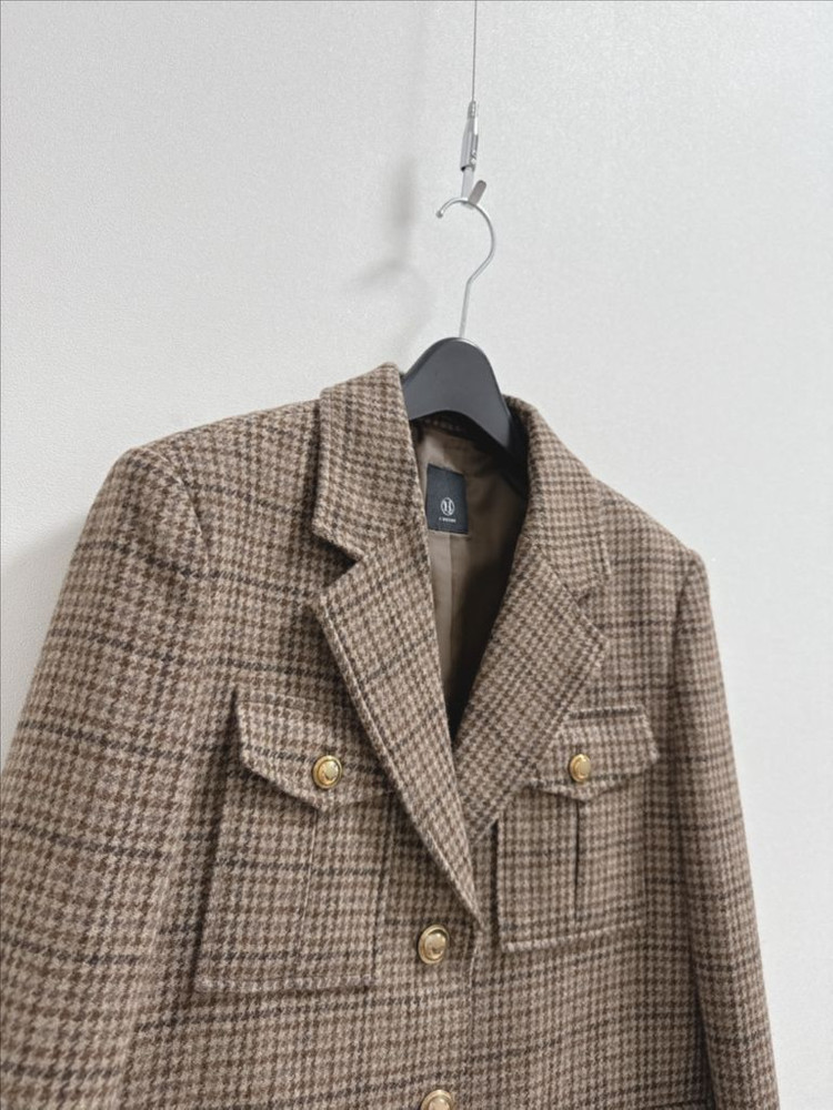 하엄지 루흐 루이스 울 체크 자켓 이미지