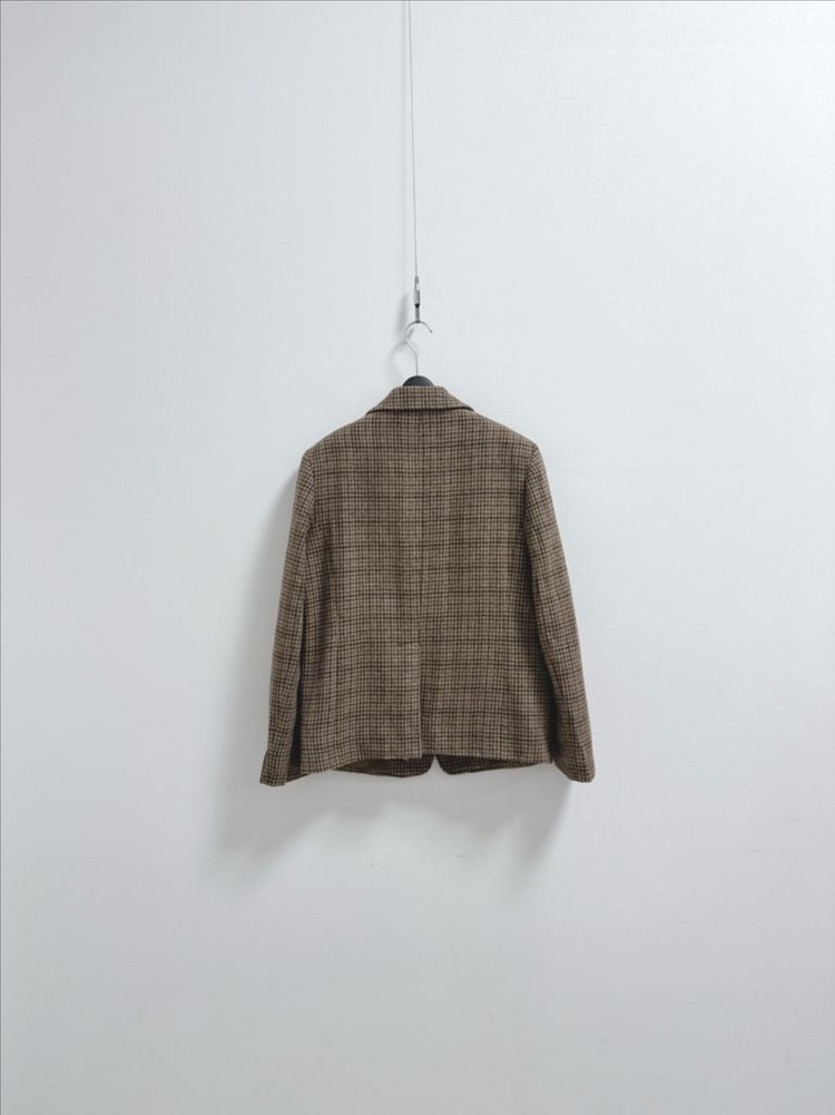 하엄지 루흐 루이스 울 체크 자켓 이미지