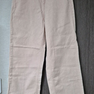 L 국산 베이비핑크 일자 바지