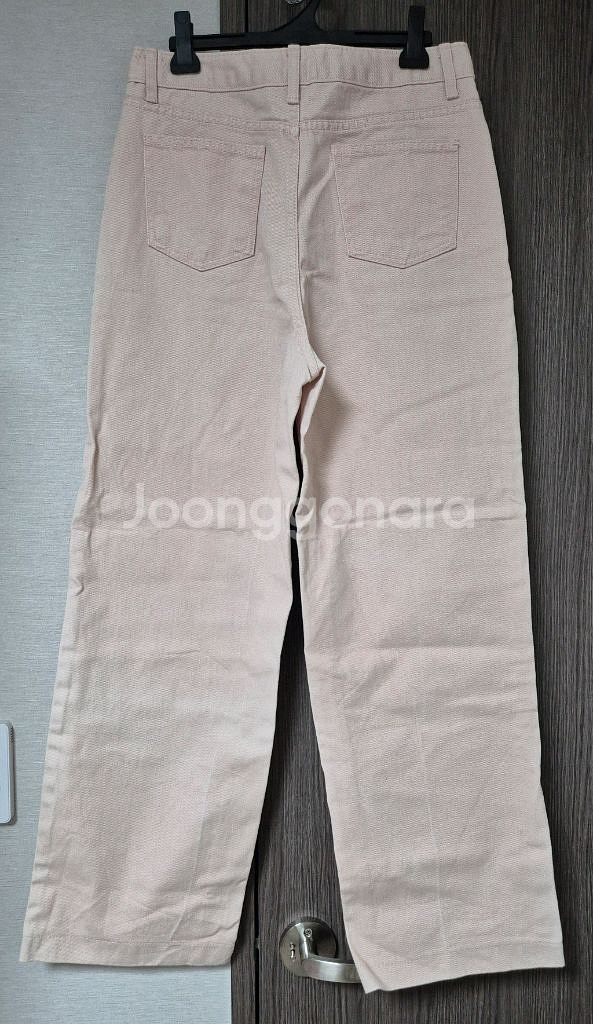 L 국산 베이비핑크 일자 바지--2