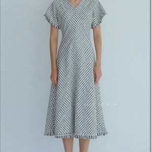 글로우앤님프 트위드 롱 원피스