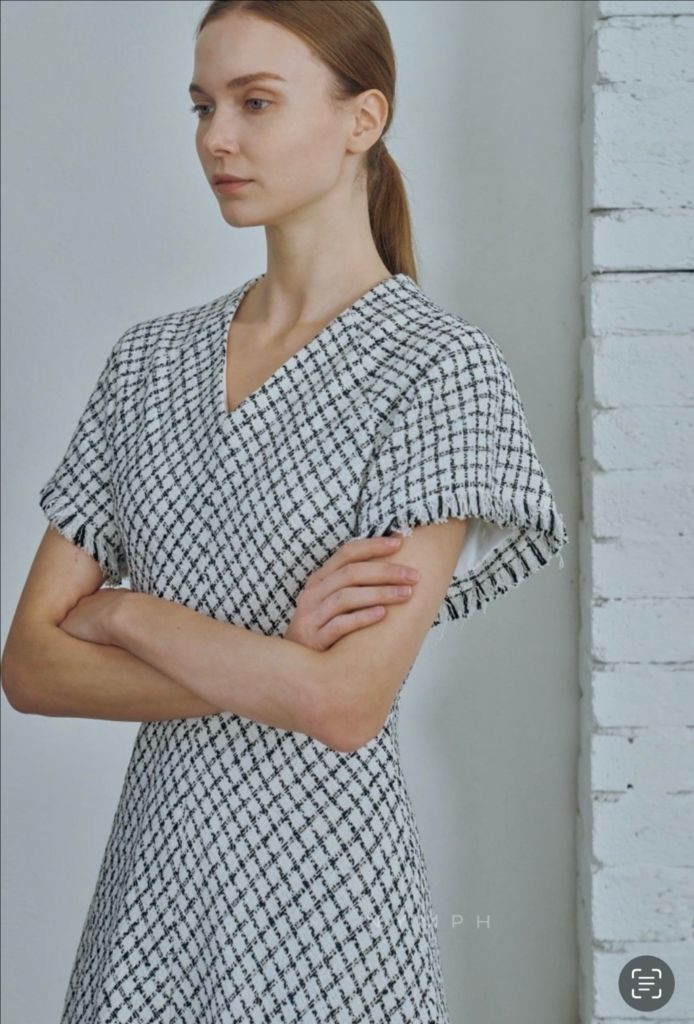 글로우앤님프 트위드 롱 원피스--6