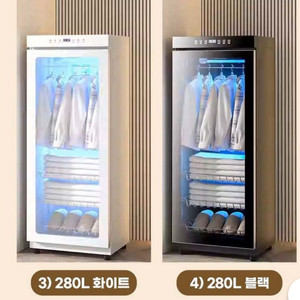 미세먼지 살균 의류관리기 미니 스타일러 클린피아 280L제품 블랙