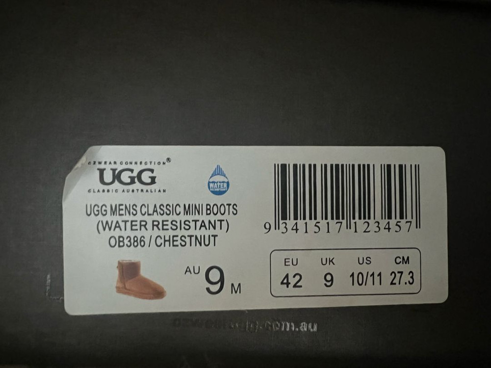 어그 맨즈 미니 체스트넛 273mm--3