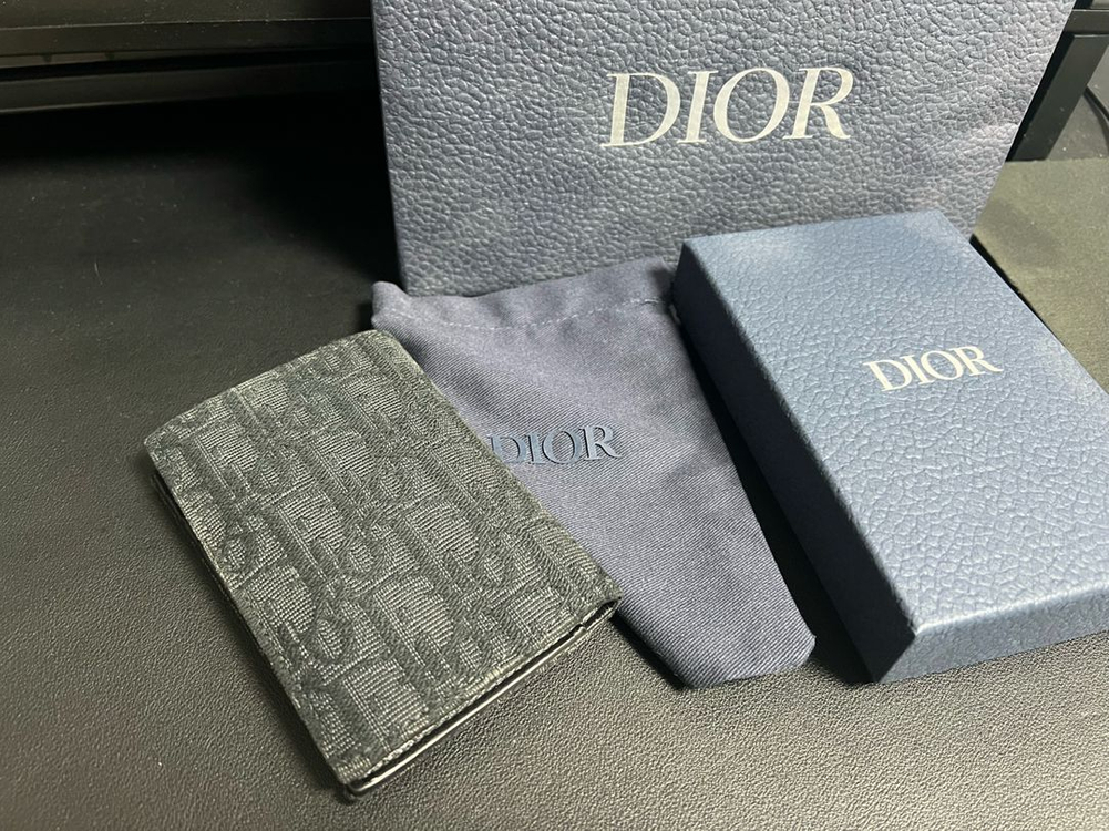 디올 오블리크 오거나이저 지갑 명함 카드 이미지