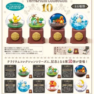 포켓몬 테라리움 컬렉션 10탄 리멘트 피규어 6종 (피카츄, 이상해씨&뚜벅초, 파이리, 꼬부기, 식스테일, 뮤 등) 이미지