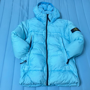 스톤아일랜드 크링클렙스 후드 패딩