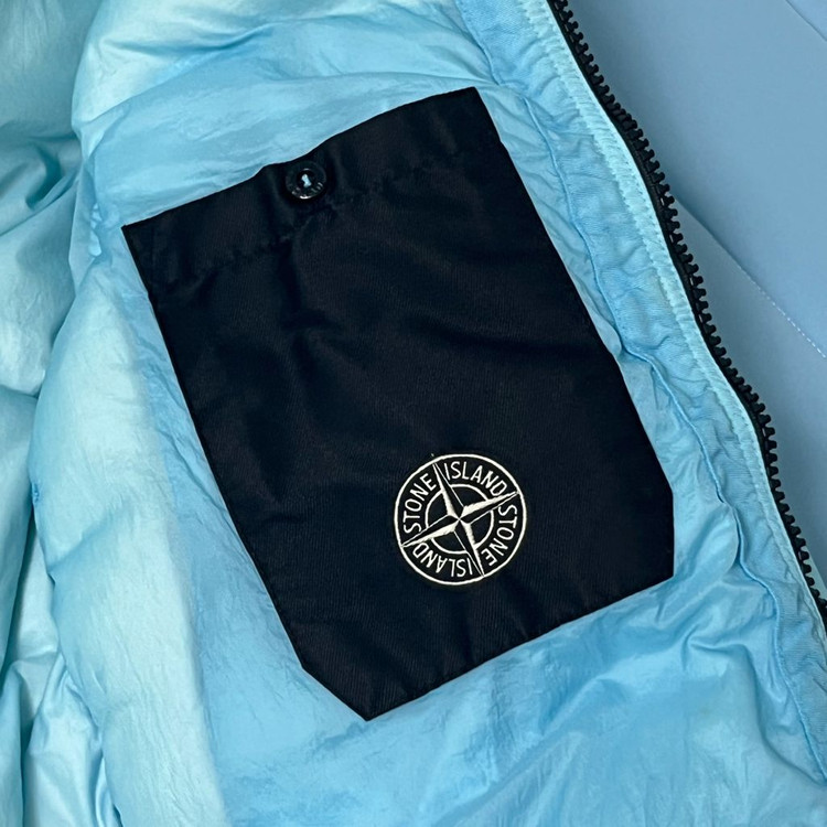 스톤아일랜드 크링클렙스 후드 패딩--5