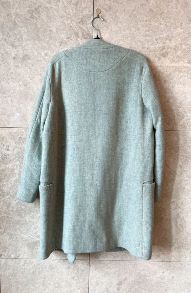 자라 민트 트위드 자켓 코트 xs--3