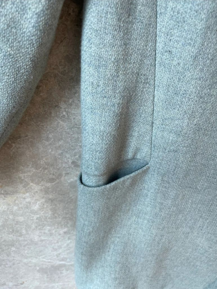 자라 민트 트위드 자켓 코트 xs--6