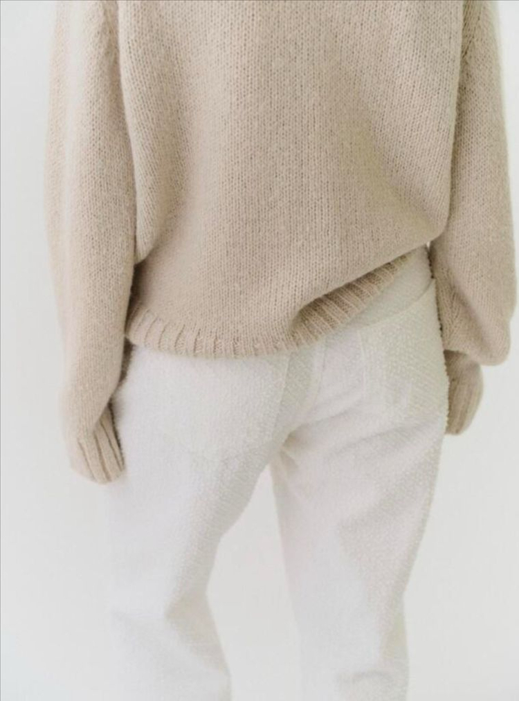 LETTER 레터 데미지 데님 오프화이트 [Exclusive] Amor damage denim (off white)--8